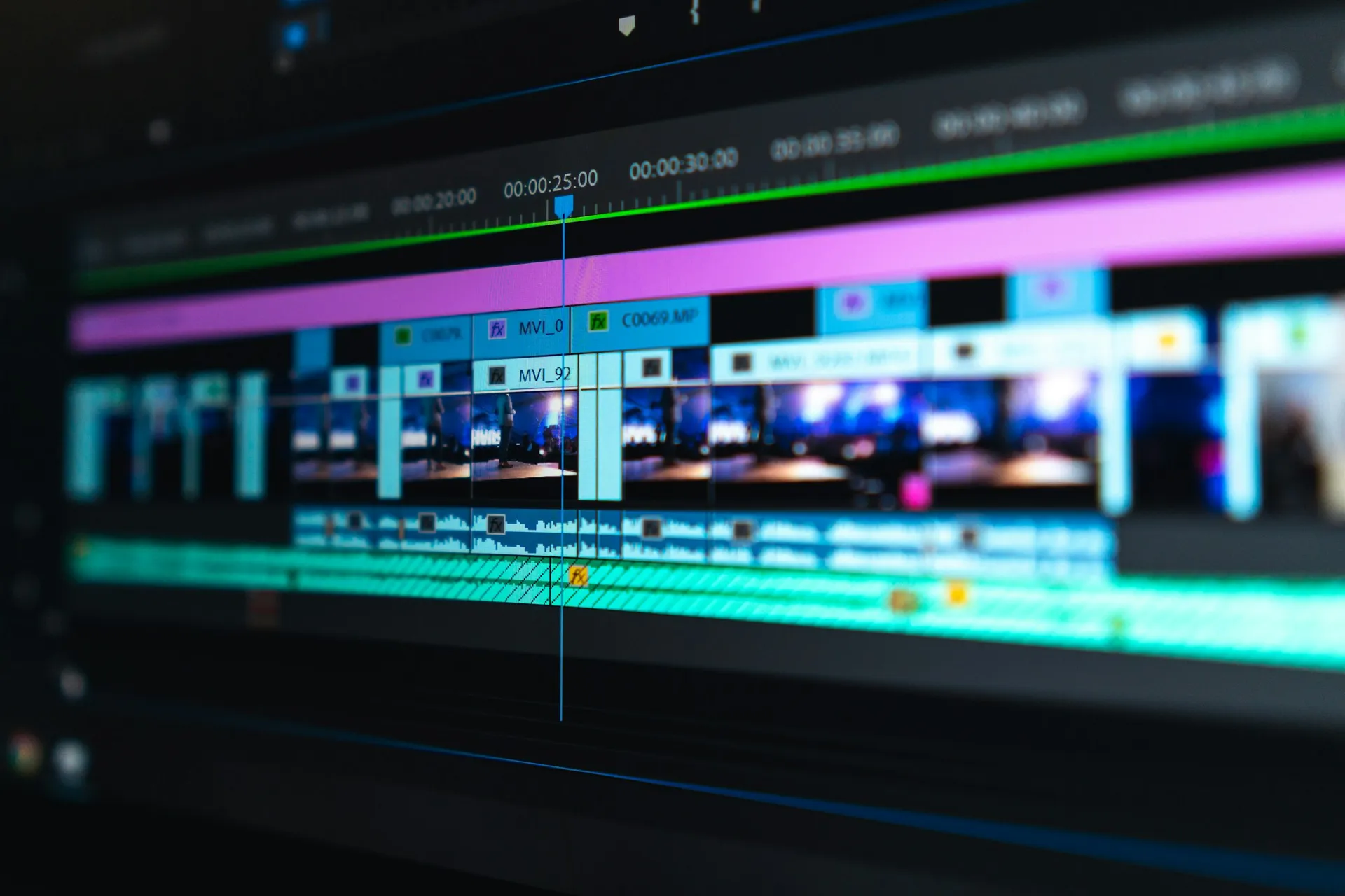 Video kurgu ve post prodüksiyon zaman çizelgesi